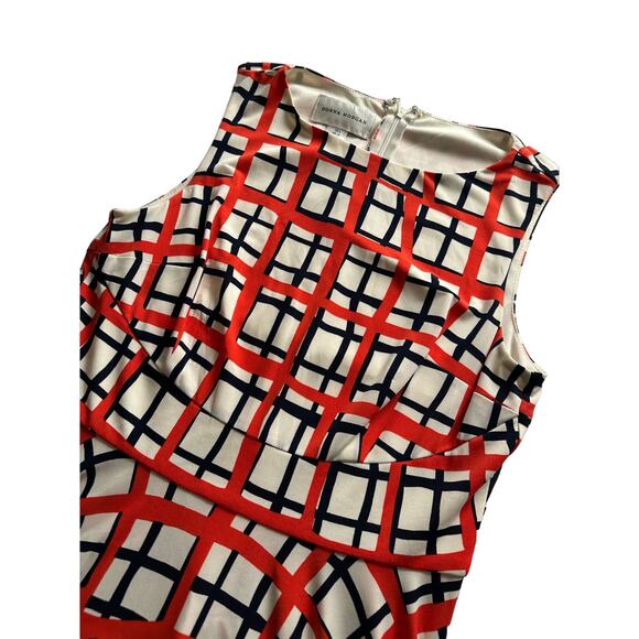 Donna Morgan Woman's Plaid Fit Flare Dress Size 10 - Picture 2 of 6